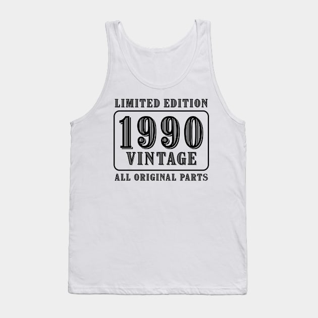 All original parts vintage 1990 limited edition birthday Tank Top by colorsplash